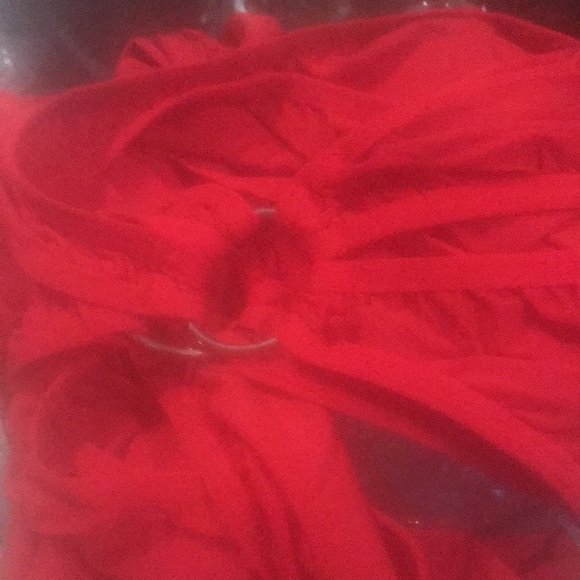 Sexy red Bodysuit romper one piece jumpsuit jumper crotchless bondage ring K1 - Picture 4 of 4